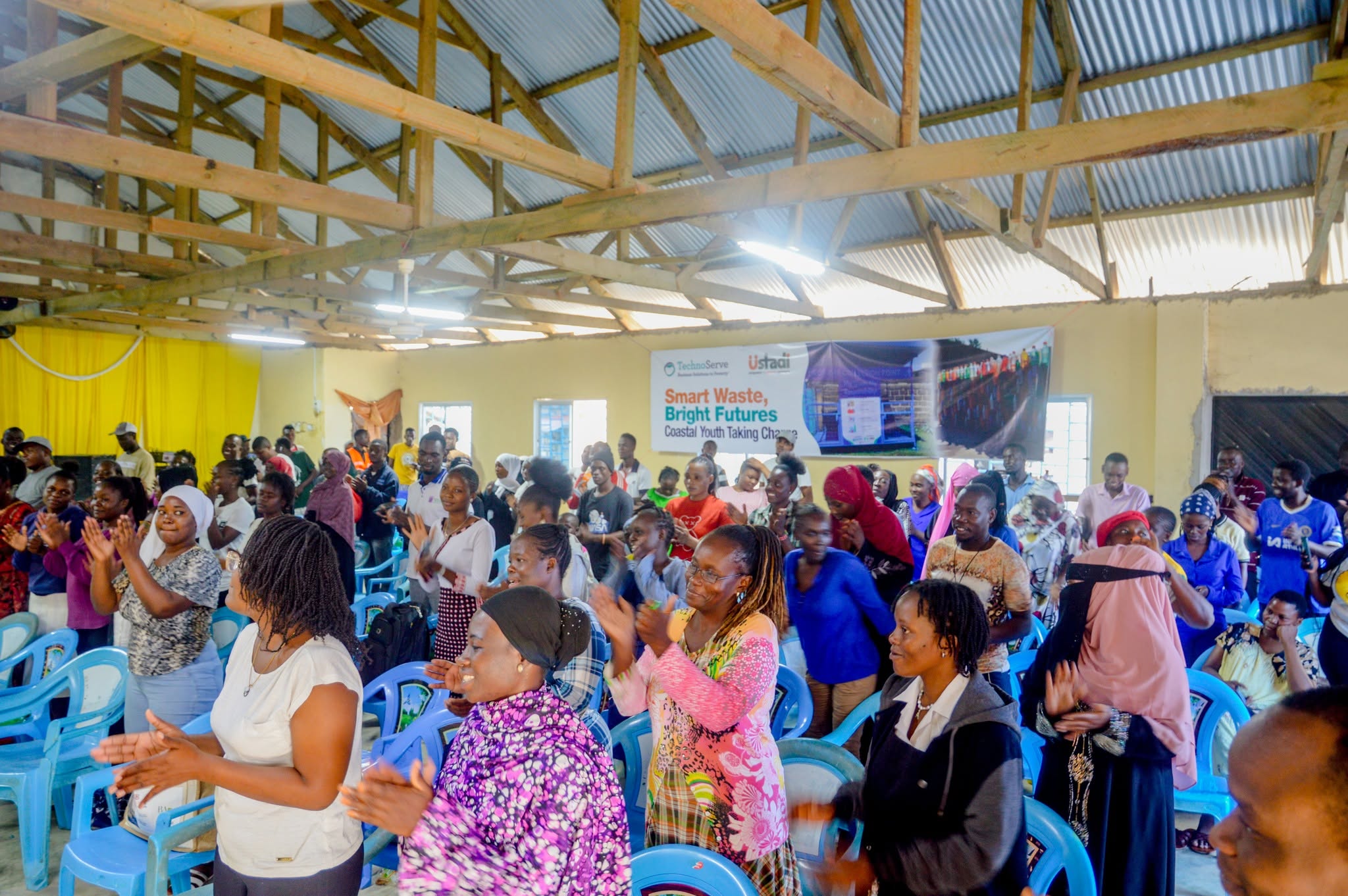 Youth entrepreneurs at a USTADI business training session